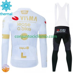 Conjunto Maillot + Culotte largo con tirantes Invierno Termico Visma Lease A Bike 2024 N002